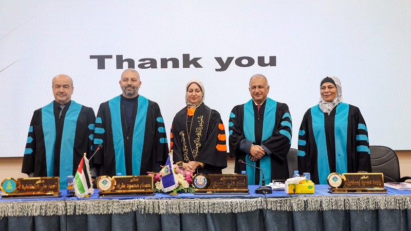 المهندسة تهاني الهزايمة تنال درجة الماجستير في إدارة المشاريع الهندسية